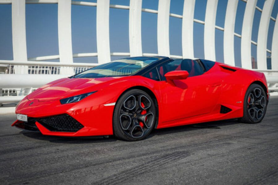 Huracan Spyder for Rent in Dubai Sports Car Rental